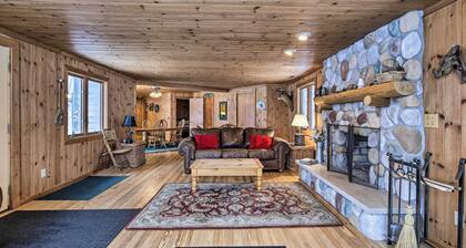 Lakefront Escape w/ Fishing Pier & Snowmobiling!