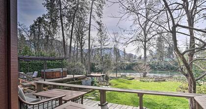 Serene Riverfront Escape w/ Hot Tub & Views!