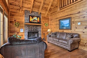 House (1 Bedroom) | Interior - Luxe Smoky Mountain Cabin: Indoor Pool & Fire Pit! (Sevierville)