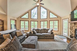 House (Multiple Bedrooms) | Interior - Steps to River: Big Bass Lake House w/ Grill! (Gouldsboro)