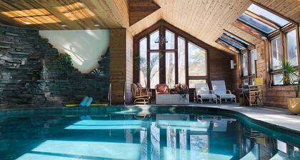Luxe Plymouth Chalet w/ Indoor Pool & 3 Decks!
