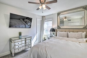 3 chambres, fer et planche à repasser, draps fournis