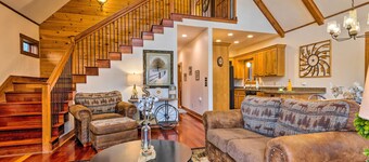 Mountain Cabin w/ Fire Pit, Walk to Golf & Fishing