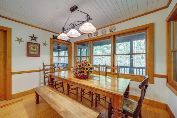 Interior - Creekside Family Retreat by Waterfalls & Hiking! (Sapphire)