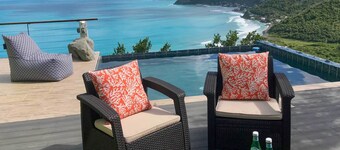 'tortola Adventure' Private Villa: Ocean-view Pool