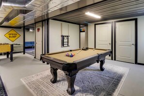 House (4 Bedrooms) | Interior - Deck, Game Room & Fire Pit: Poconos Retreat (Albrightsville)