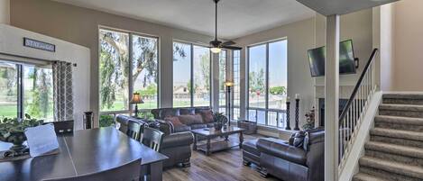 House (4 Bedrooms) | Living area | Fireplace