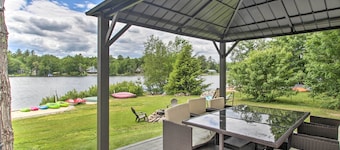 New Hampshire Home w/ Private Beach, Dock & Rafts!