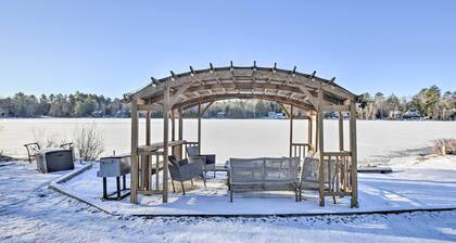 New Hampshire Home w/ Private Beach, Dock & Rafts!