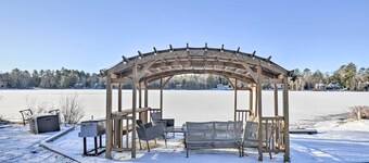 New Hampshire Home w/ Private Beach, Dock & Rafts!