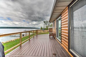 House (3 Bedrooms) | Interior - Dock & Fire Pit: Shamineau Lake Retreat! (Motley)