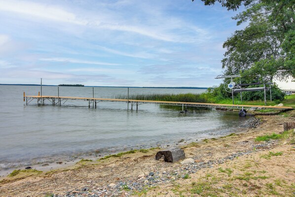 House (2 Bedrooms) | Interior - Lakefront Home w/ Private Dock ~ 15 Mi to Walker (Walker)