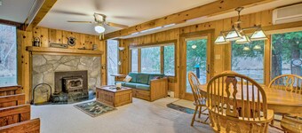 Riverfront Manton Cabin w/ Pool Table & Fire Pit!