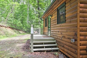 House (1 Bedroom) | Interior - Fire Pit & Forest Views: Secluded Murphy Cabin! (Murphy)