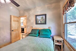 House (1 Bedroom) | Interior - Fire Pit & Forest Views: Secluded Murphy Cabin! (Murphy)