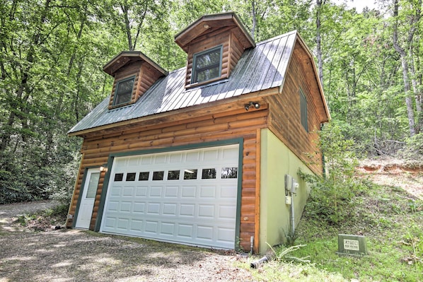 House (1 Bedroom) | Interior - Fire Pit & Forest Views: Secluded Murphy Cabin! (Murphy)