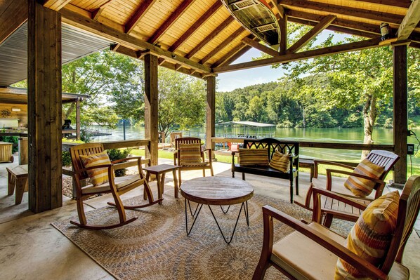 Terrace/patio - Cotter Home w/ Direct Access to White River! (Cotter)