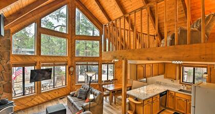 1 Mi to Lake: Secluded Cabin w/ Deck in Munds Park