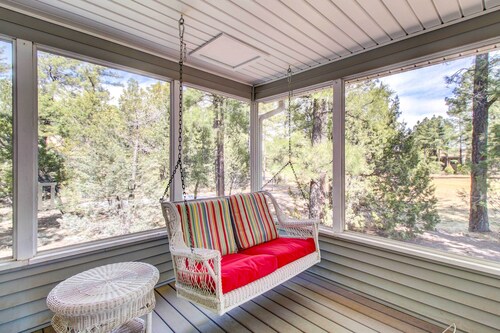 Winter Hikes & Ice Fishing Fun: Cozy Show Low Home