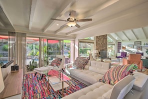 TV - Luxe El Cajon Oasis w/ Pool, Fire Pit & Pavilion (El Cajon)