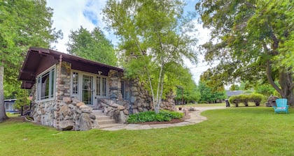 Upscale Earl Young Charlevoix Cottage w/ Deck!