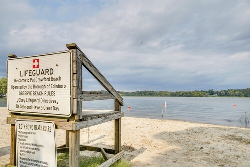 Walk to Beach & Lake: Idyllic Escape in Edinboro!