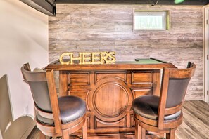 House (5 Bedrooms) | Interior - Sunroom, Fire Pit + Sauna: Lake Locust Village Gem (Pocono Lake)