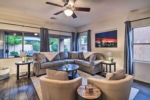 TV, table tennis, books - New! Luxe Surprise Home w/ Outdoor Entertainment! (Surprise)