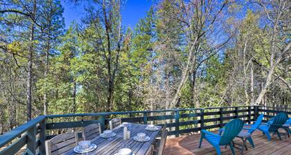 Balcony & Forest Views: Cabin in Pioneer!