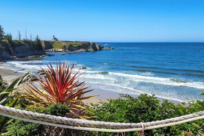 House (3 Bedrooms) | Front of property - Oceanside Getaway w/ Beach Access & Home Gym! (Coos Bay)