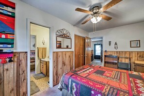 House (2 Bedrooms) | 2 bedrooms, bed sheets - Cabin w/ Deck 3 Mi to Ski Cloudcroft & Hiking (Cloudcroft)