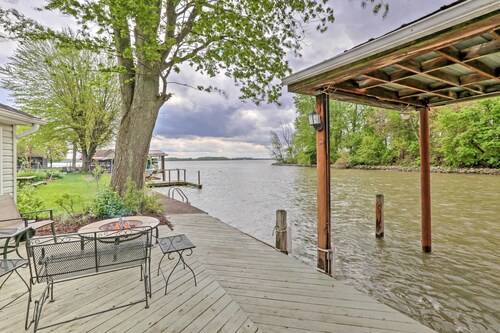 Waterfront Indian Lake House: Deck + Private Dock!