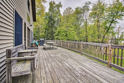 Lakefront Cabin w/ Private Deck, Dock & Fire Pit!