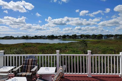 Waterfront Home w/ Large Deck & Dock on Narrow Bay