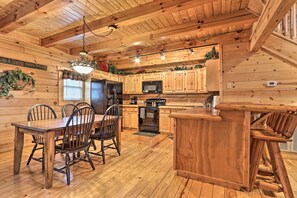 House (2 Bedrooms) | Interior - Pigeon Forge Cabin w/ Games, 1 Mi to Parkway! (Pigeon Forge)