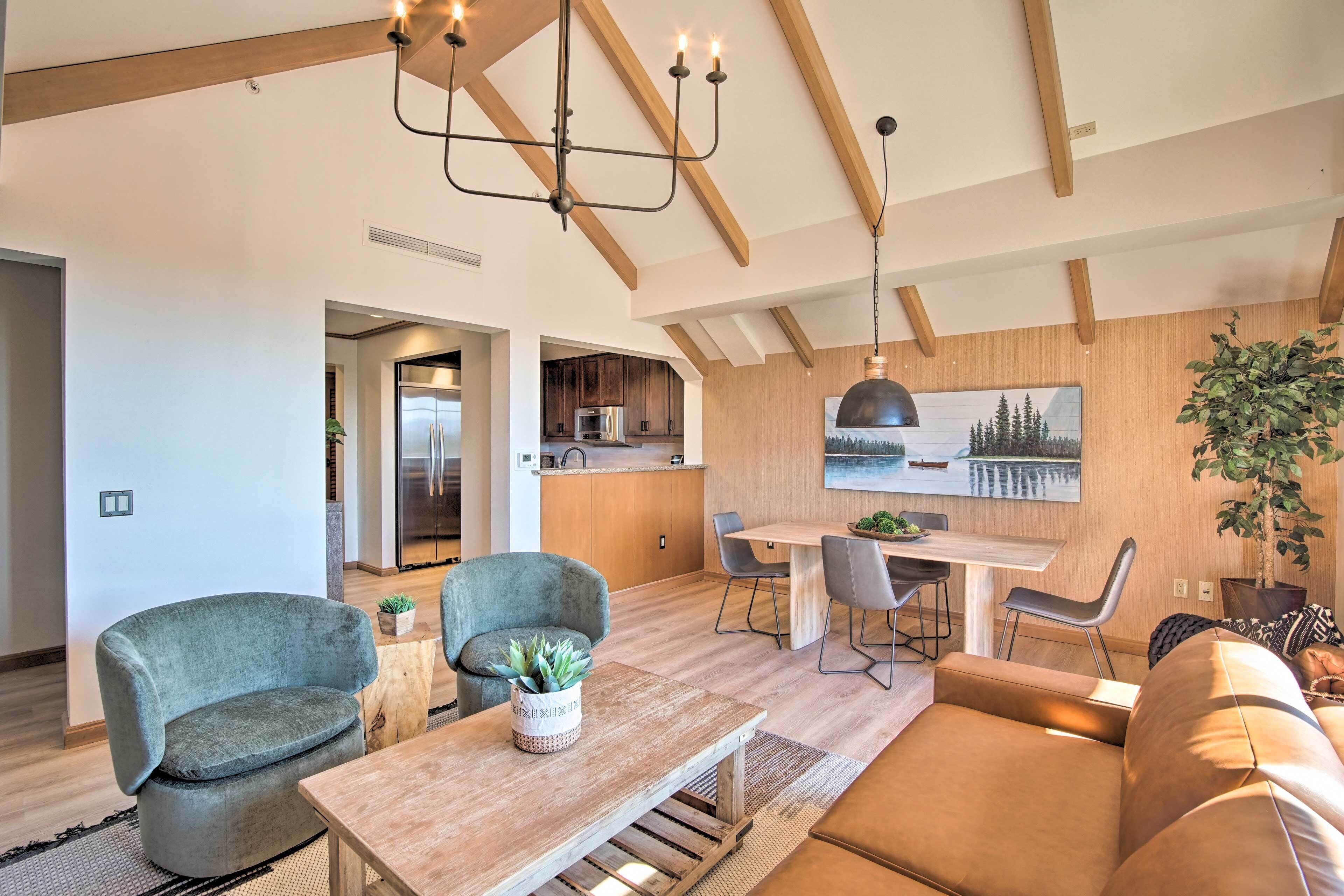 TV, fireplace, video game console