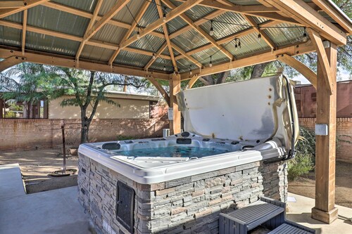 Shared Hot Tub + Fire Pit: Tucson Casita By Hiking