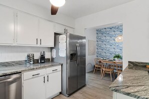 Fridge, microwave, oven, stovetop - Blue Flamingo Paradise | 10 to beach,Outdoor Oasis (Largo)