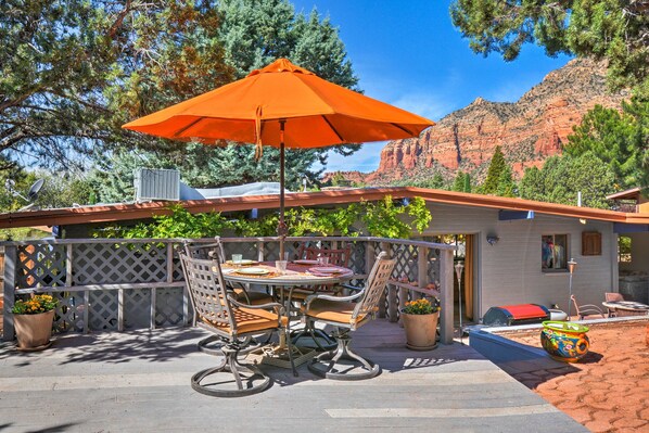 House (2 Bedrooms) | Front of property - Patio & Views: Peaceful Sedona Getaway! (Sedona)