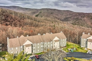 Apartment (2 Bedrooms) | Interior - Balcony w/ Mtn, City View: Gatlinburg Summit Condo (Gatlinburg)