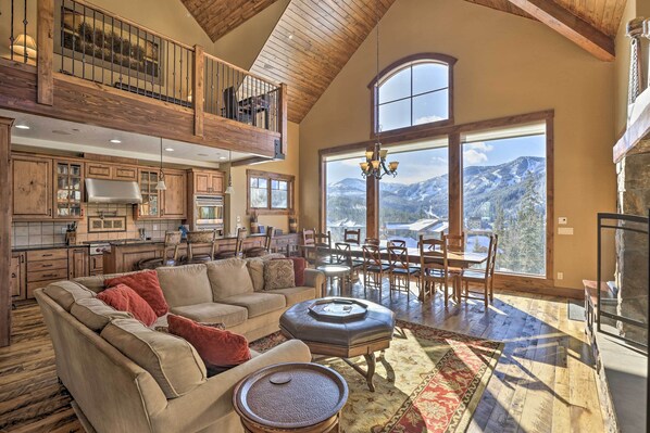 TV, fireplace - New! Skier's Dream Winter Park Townhome w/ Hot Tub (Winter Park)