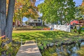 Terrace/patio - Large Home w/ Private Dock, 8 Mi to Skiing (Laconia)