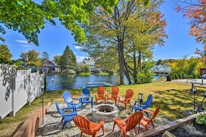Terrace/patio - Large Home w/ Private Dock, 8 Mi to Skiing (Laconia)