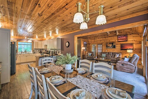 Kayaks & Boat Dock: Lakeside Hot Springs Retreat