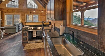 Hilltop Cabin on 5 Acres w/ Hot Tub & Waterfall!