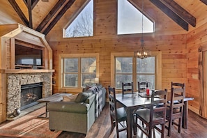 Interior - Hilltop Cabin on 5 Acres w/ Hot Tub & Waterfall! (Bryson City)