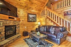 Interior - 'breathtaking View' Cabin w/ Game Room & Hot Tub! (Gatlinburg)