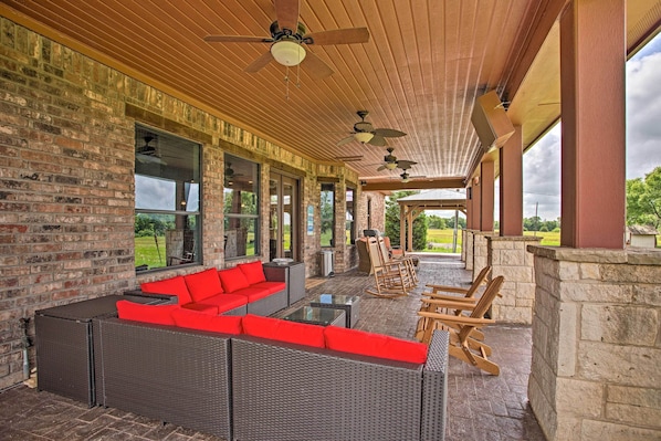 House (6 Bedrooms) | Interior - Home w/ Game Room & Fireplace: 14 Mi to Mckinney! (Blue Ridge)