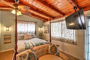 1 kamar tidur dan seprai linen