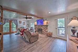 House (3 Bedrooms) | Interior - Hot Tub, Game Room: Dog-friendly Pine Cabin! (Pine)